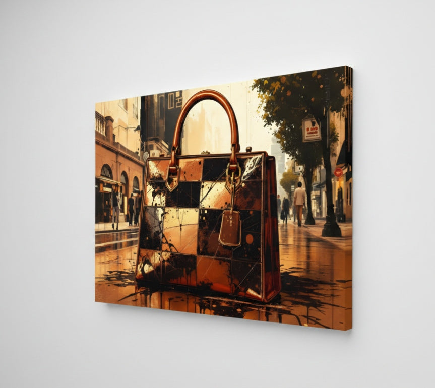 Tableau sac iconique vue de profil

