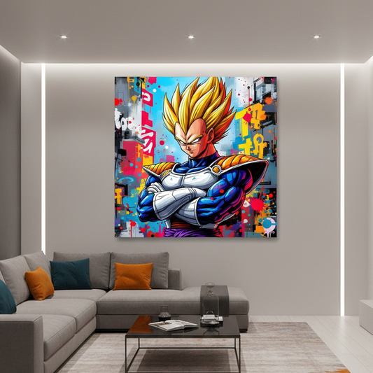 Tableau super héros manga intérieur
