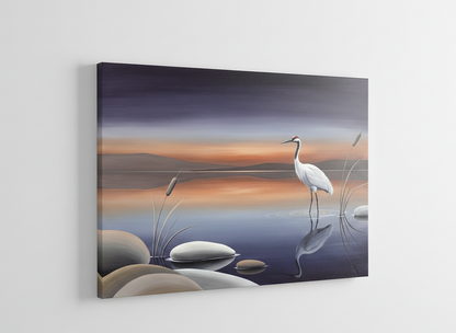 Œuvre calme sur toile châssis bois
