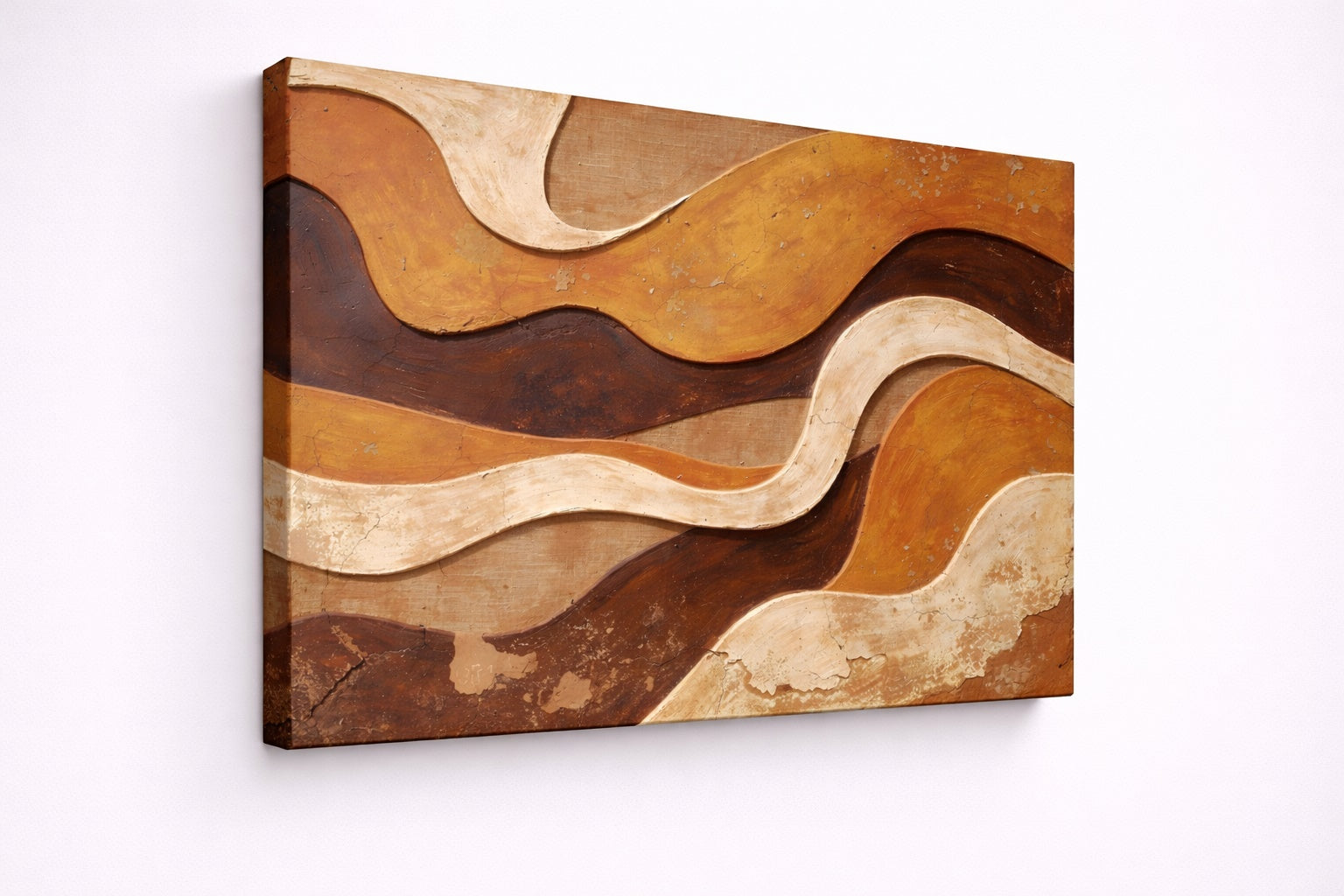 Détail de texture abstraite aux tons terreux
