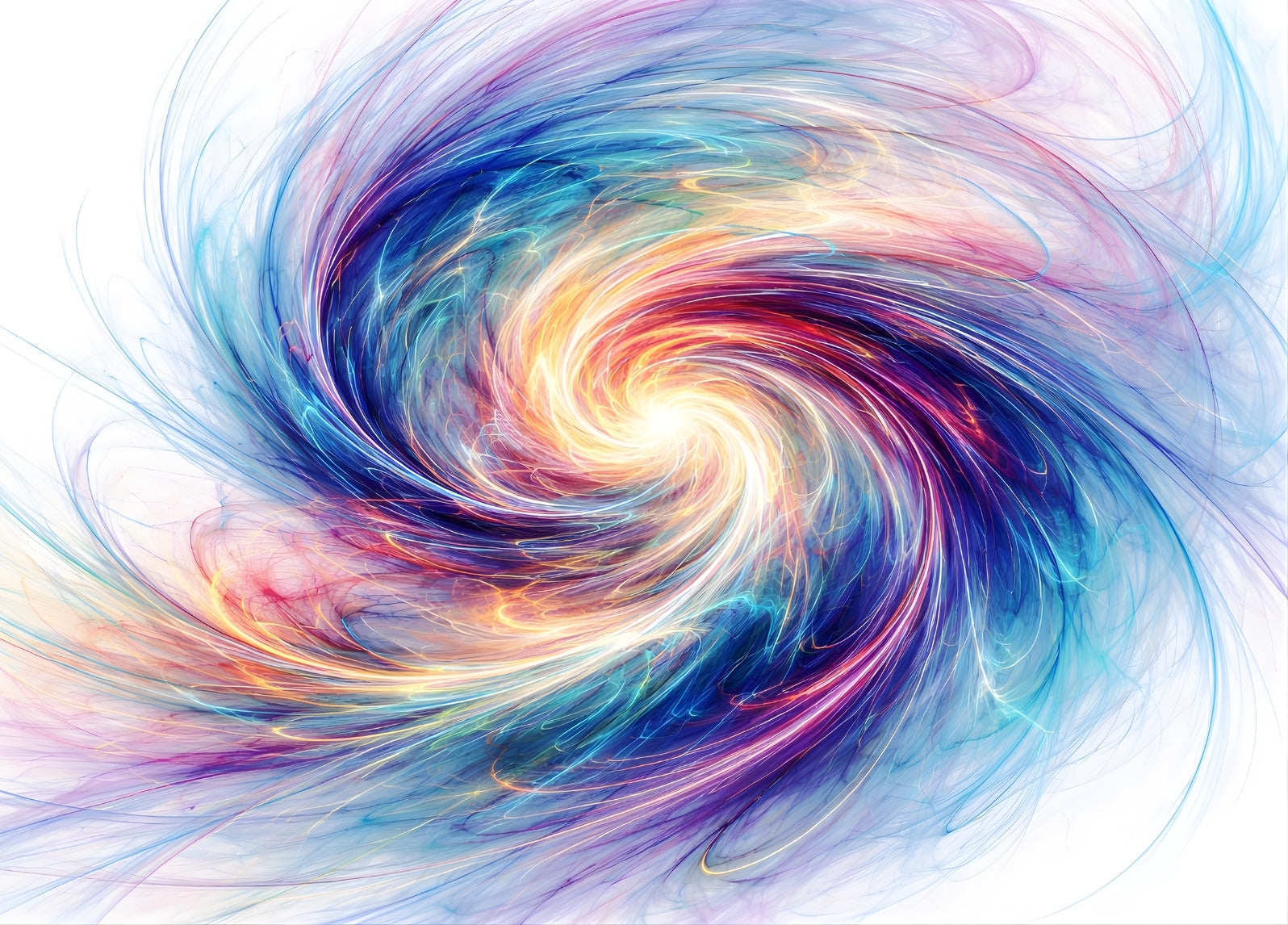 Tableau abstrait moderne Vortex Chromatique vue de face
