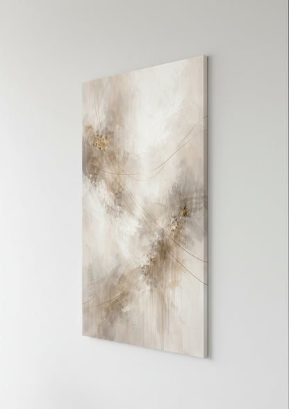 Détail des textures abstraites et des lignes dorées
