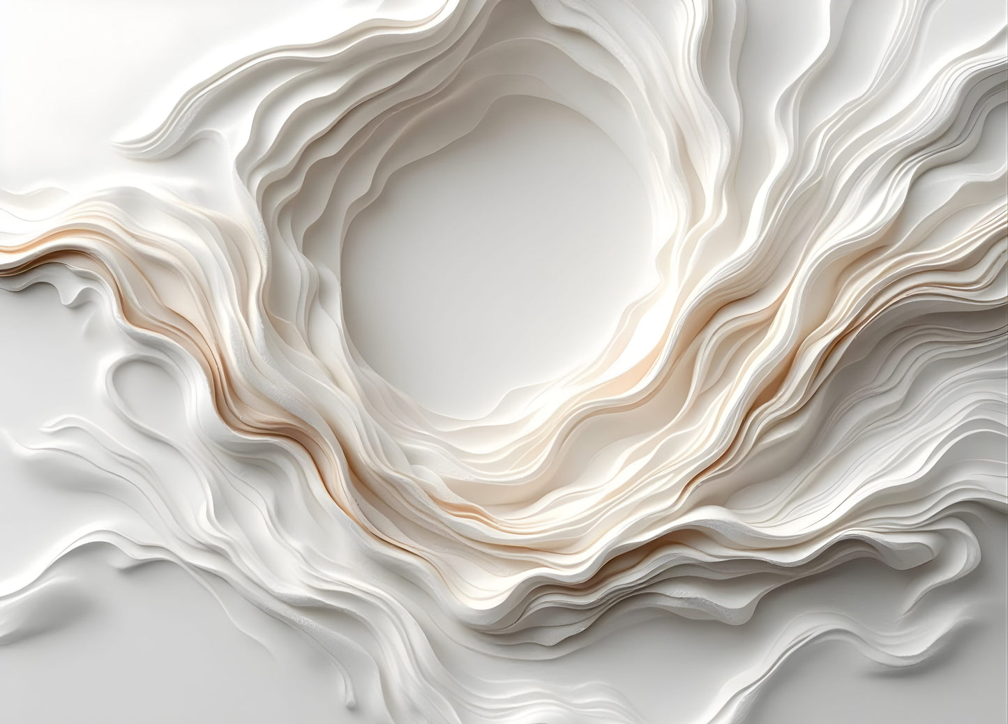 Tableau abstrait minimaliste relief organique
