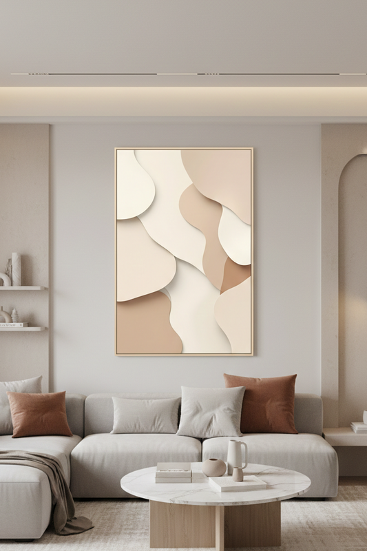 Gros plan sur les transitions de teintes naturelles et textures visuelles
