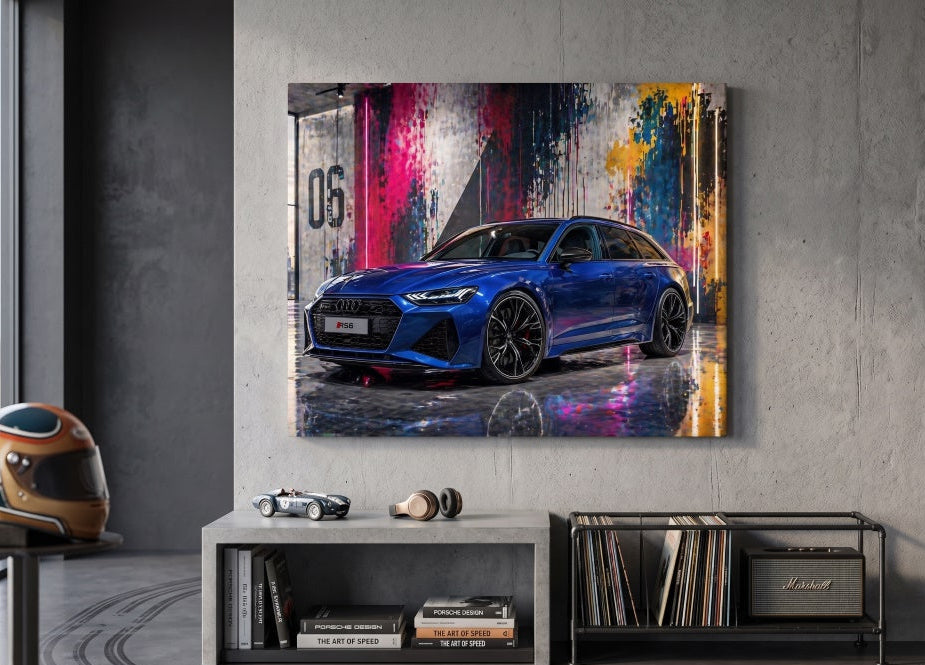 Tableau break sportif de luxe inspiré de l’univers automobile contemporain
