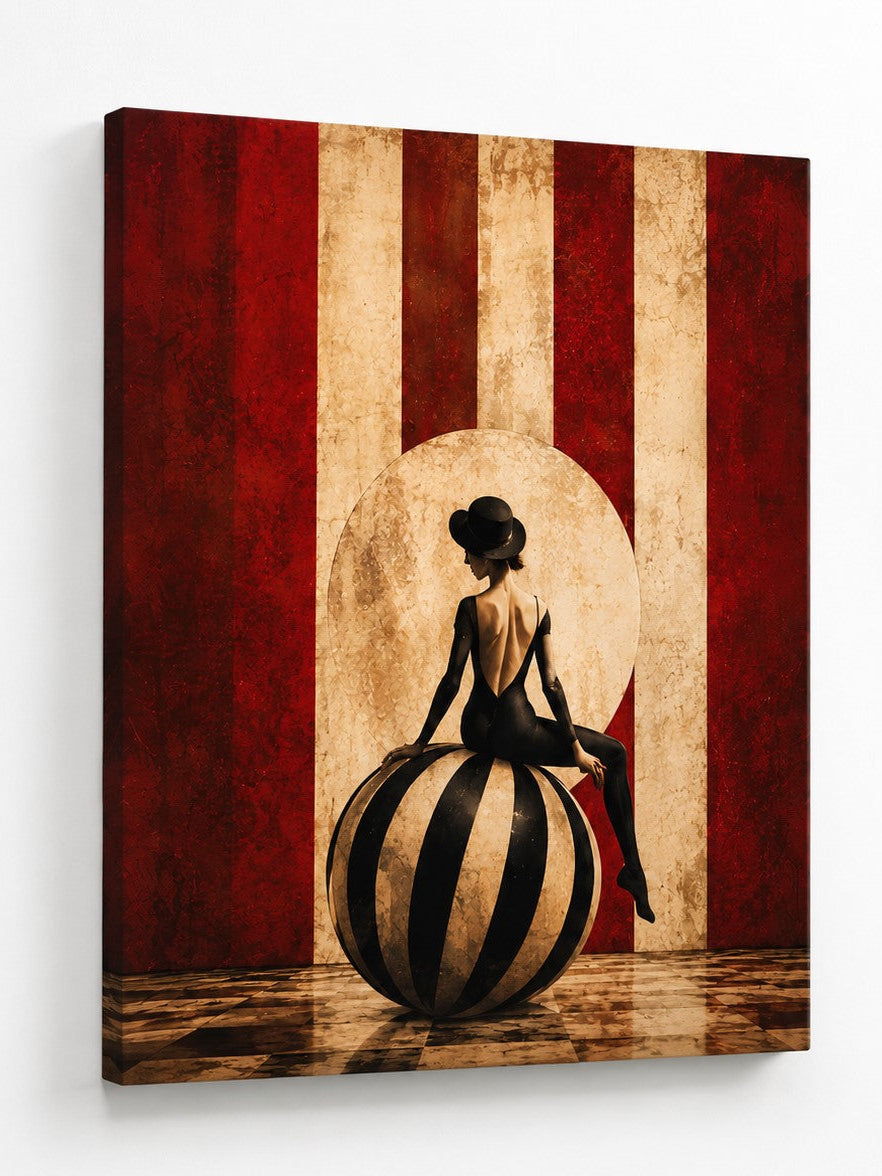 Tableau cabaret vintage élégant
