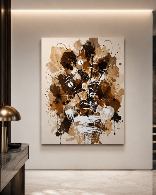 tableau-deco-chocolat-beige-caramel
