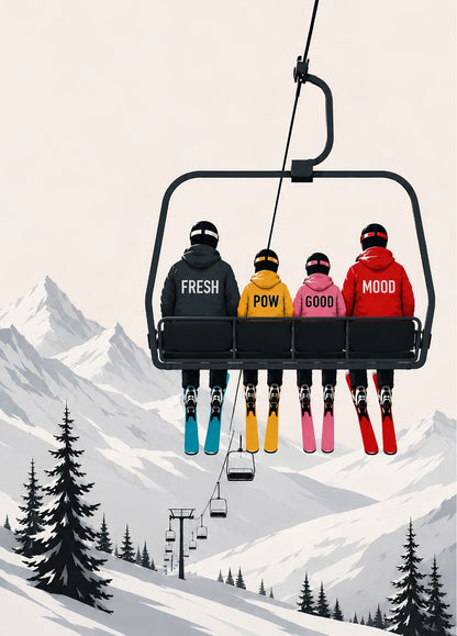 tableau-deco-ski-telesiege-fresh-pow-good-moo

