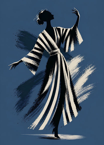 Silhouette féminine contemporaine inspirée des croquis de mode et de l'art figuratif moderne
