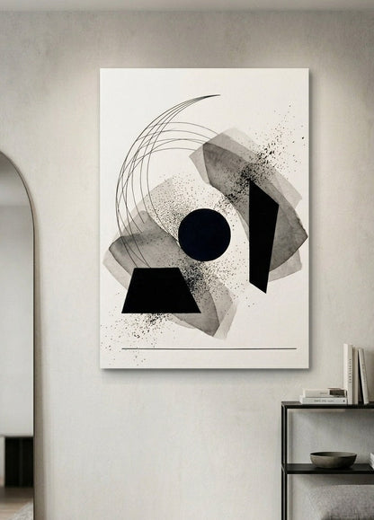 Tableau contemporain abstrait idéal pour salon moderne bureau design ou intérieur minimaliste
