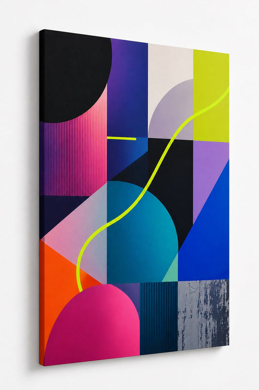 Tableau géométrique design moderne pour décoration murale

