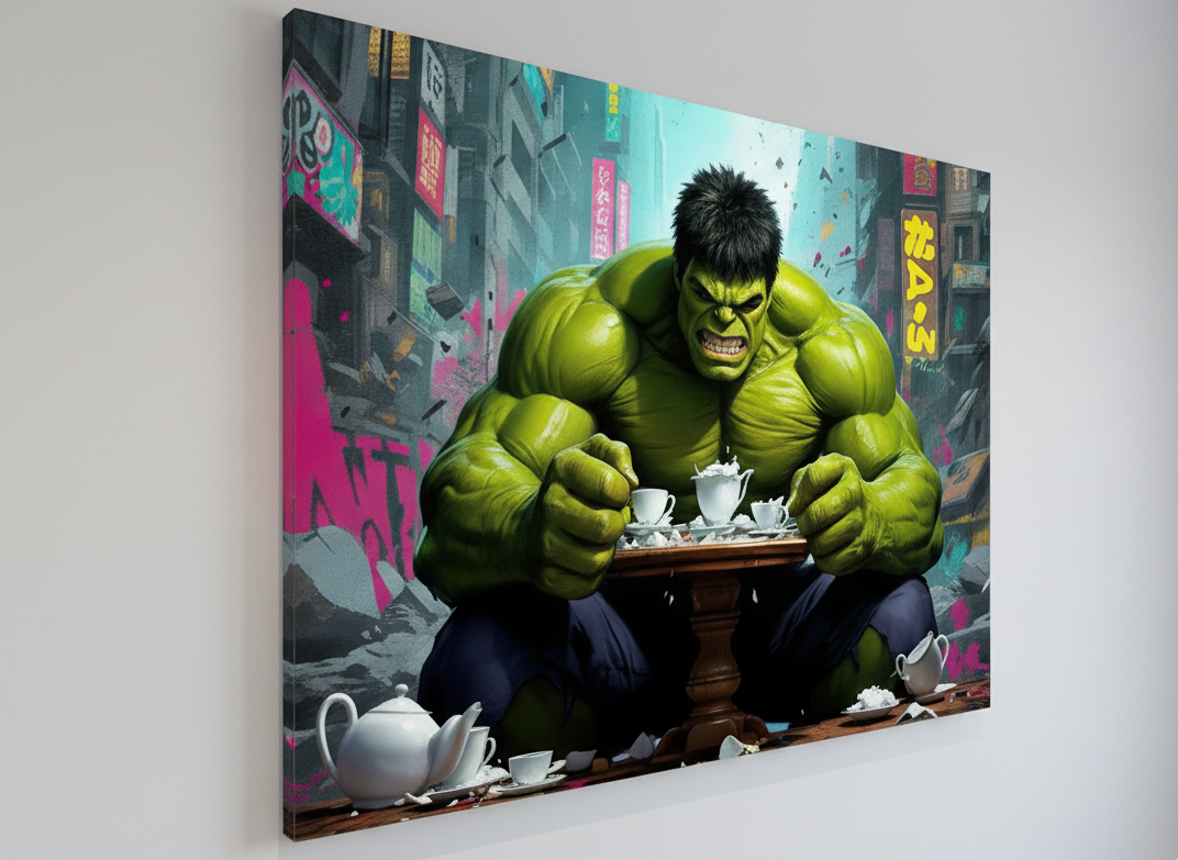Hulk art Marvel pop art urbain

