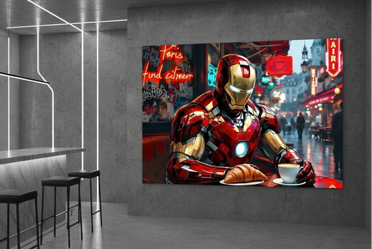 Tableau mural Iron Man style pop art moderne

