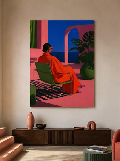 Tableau lifestyle idéal pour une décoration de salon contemporain ou de villa design
