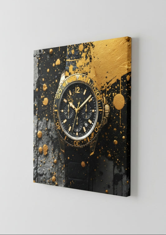 Tableau montre design vue profil châssis impression haute définition
