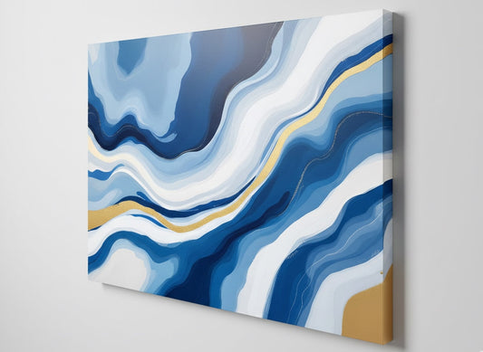 détail abstraction bleue ligne dorée
