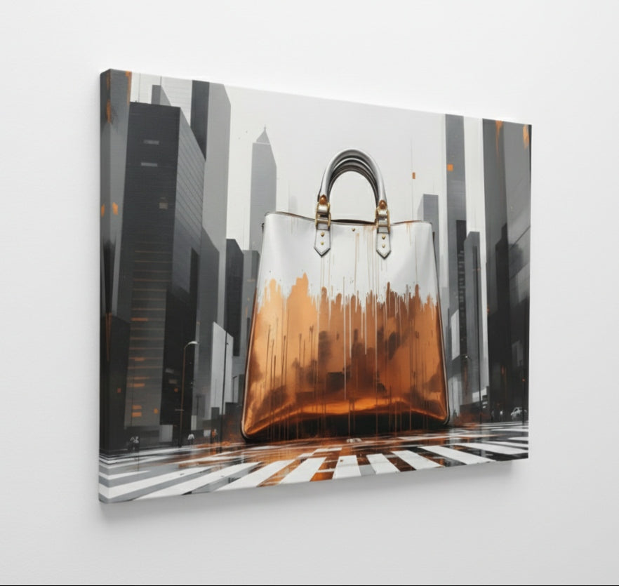 Tableau art sac design urbain
