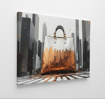 Tableau art sac design urbain
