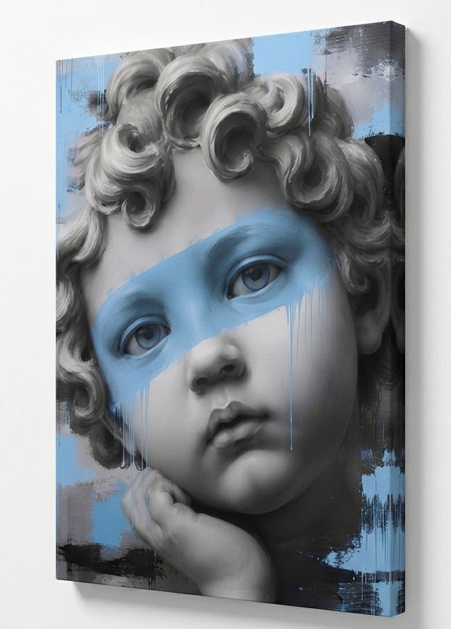 Tableau représentant le David revisité dans un style contemporain pour une décoration murale design et raffinée.
