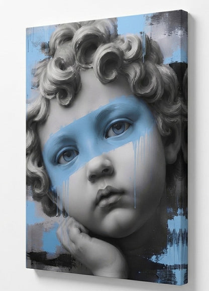 Tableau représentant le David revisité dans un style contemporain pour une décoration murale design et raffinée.

