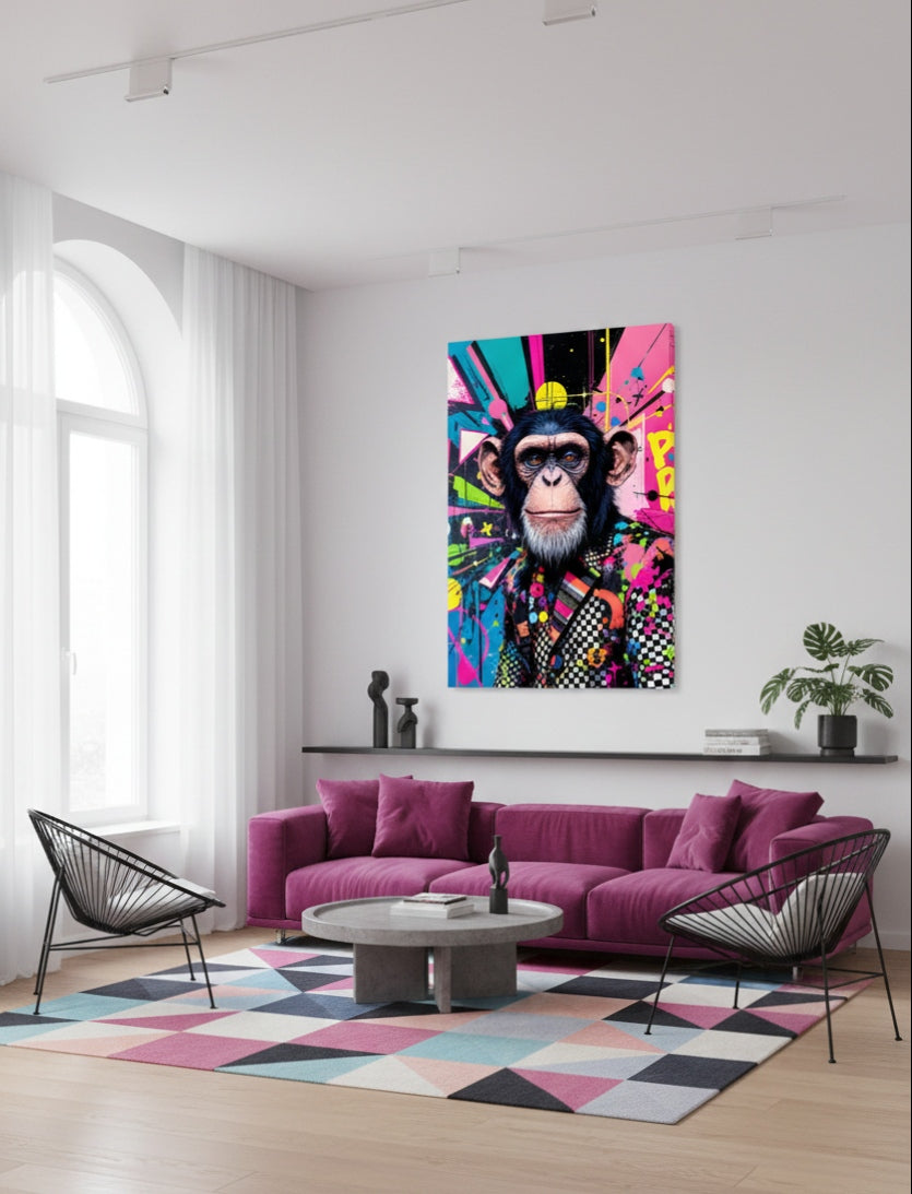 Tableau pop art singe – Monkey iconique