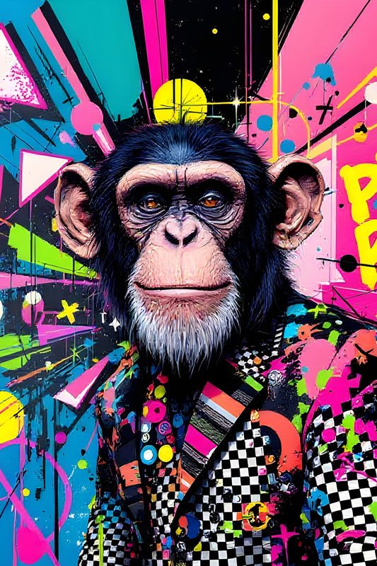 Tableau pop art singe – Monkey iconique