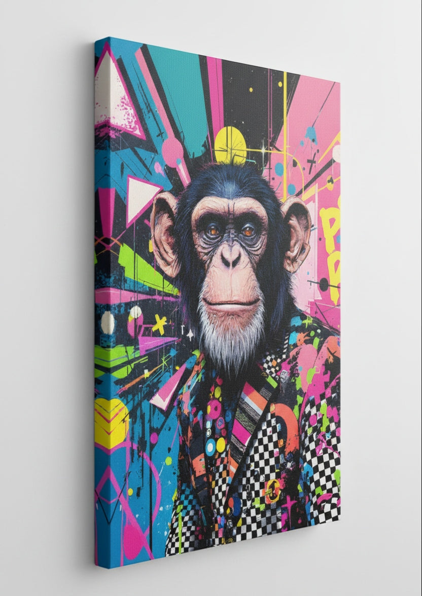Tableau pop art singe – Monkey iconique