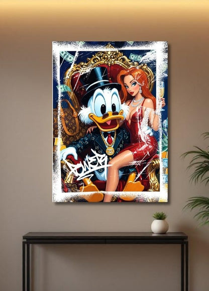 Tableau street art premium pour salon moderne et intérieur contemporain
