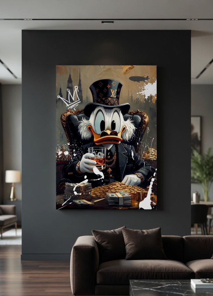 Tableau pop culture street art pour salon moderne et décoration design
