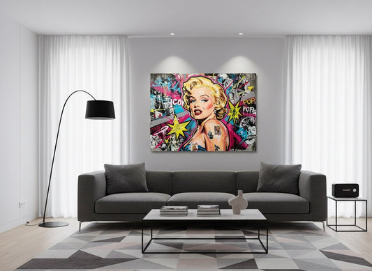 Œuvre murale pop culture
