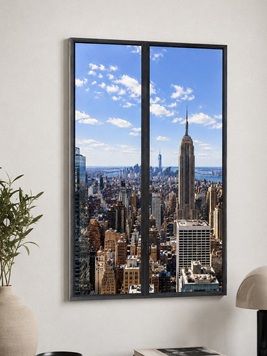 Tableau trompe l'œil Manhattan avec Empire State Building

