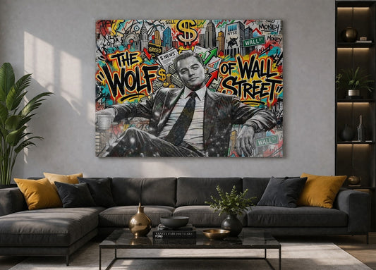 Tableau mural moderne pop art idéal décoration salon bureau style urbain contemporain

