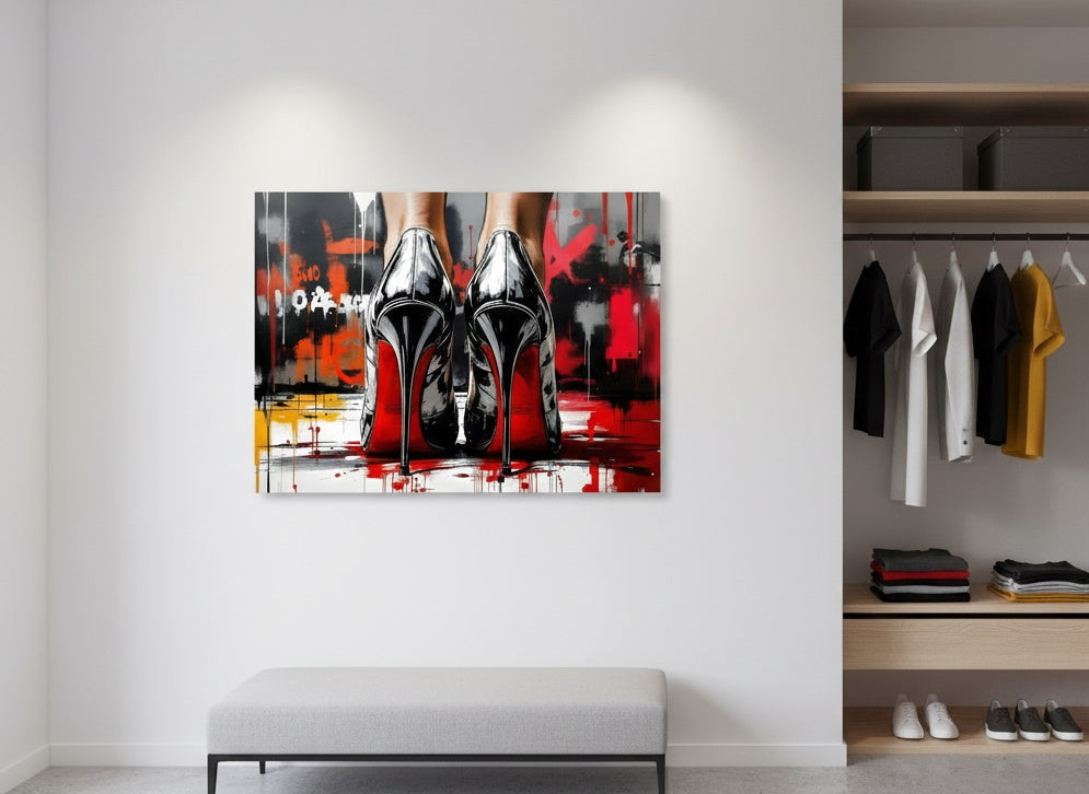 Tableau mural design objet iconique mode contemporain
