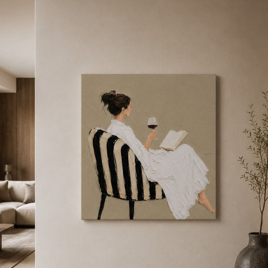 Mise en situation dans un salon contemporain
