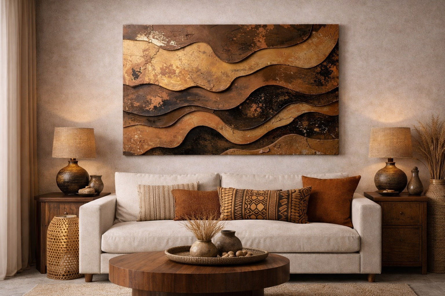 Tableau abstrait naturel
