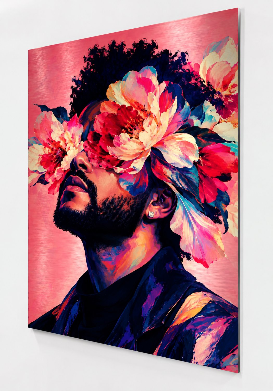 Tableau The Weeknd Floral Vision imprimé sur aluminium
