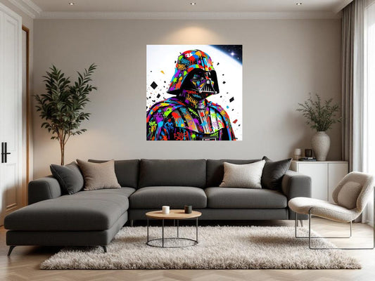 Tableau mural design street art pour salle gaming et loft contemporain
