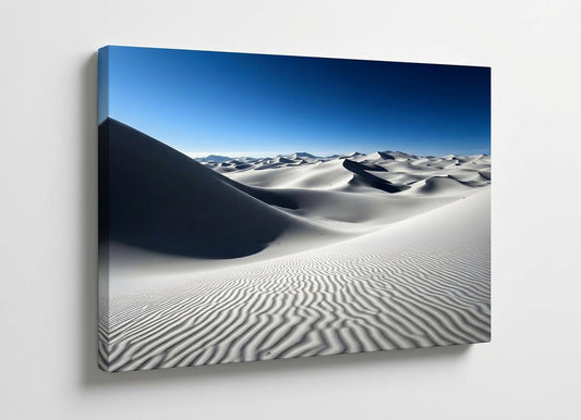 Vue de profil impression sur toile paysage désert dunes sable minimaliste
