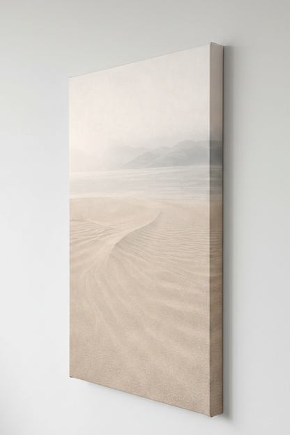 Paysage calme sur toile châssis bois
